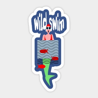 Wild Swimmer Sticker